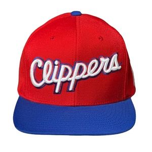 Mitchell & Ness LA Clippers Embroidered Snapback Wool Mix Baseball Hat Adult OS